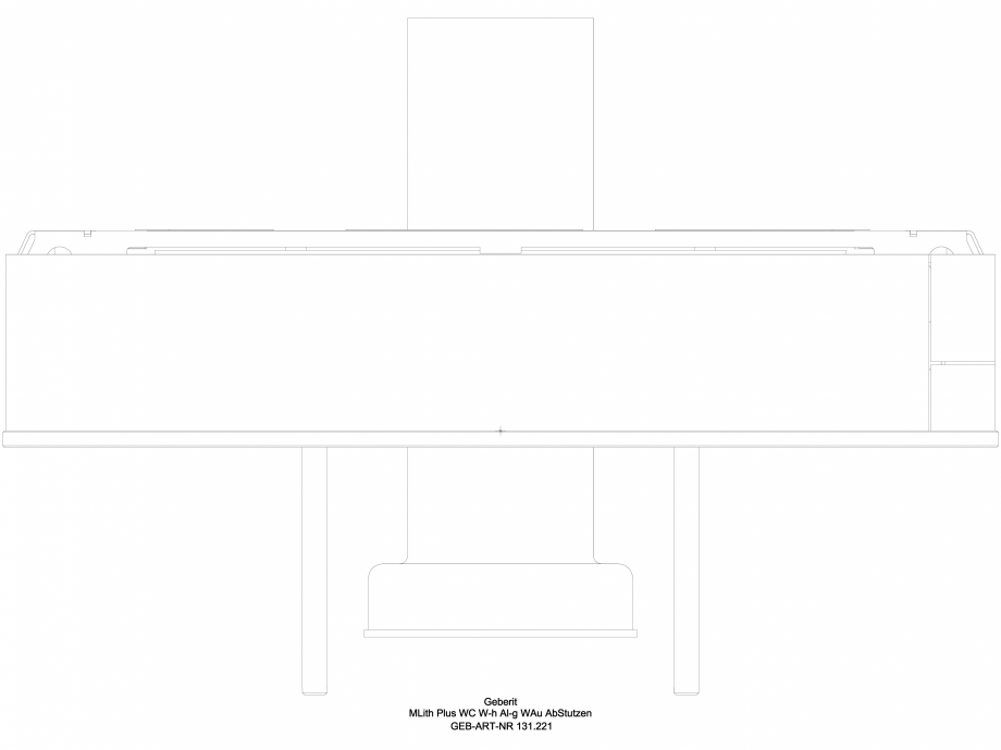 Pagina 1 - CAD-DWG Modul sanitar Geberit Monolith Plus pentru vas WC suspendat, 101 cm cod 131.221...