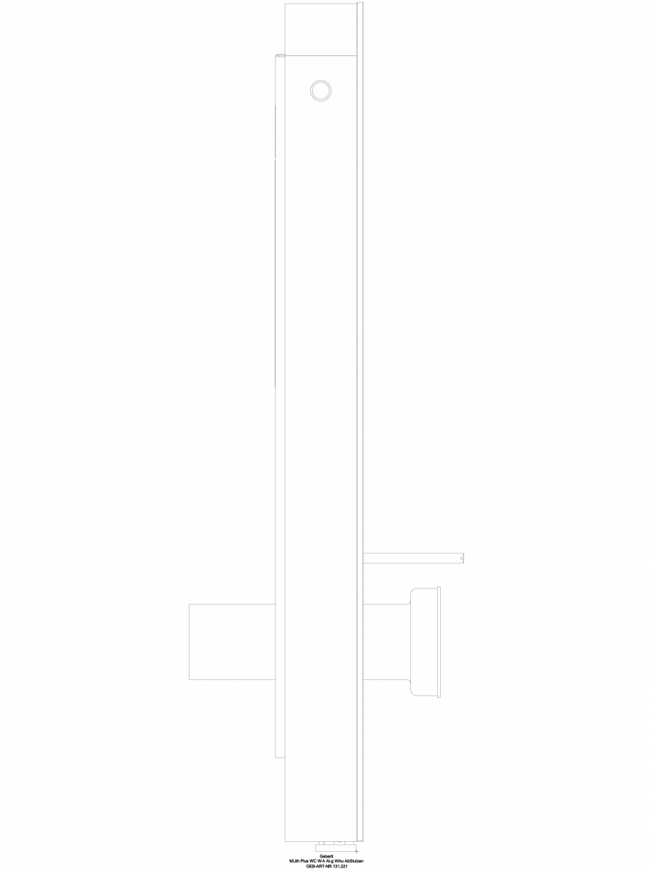 Pagina 1 - CAD-DWG Modul sanitar Geberit Monolith Plus pentru vas WC suspendat, 101 cm cod 131.221...