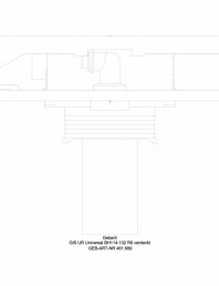 Element de instalare Geberit GIS pentru pisoar 114–132 cm universal pentru sistem mascat de comanda a