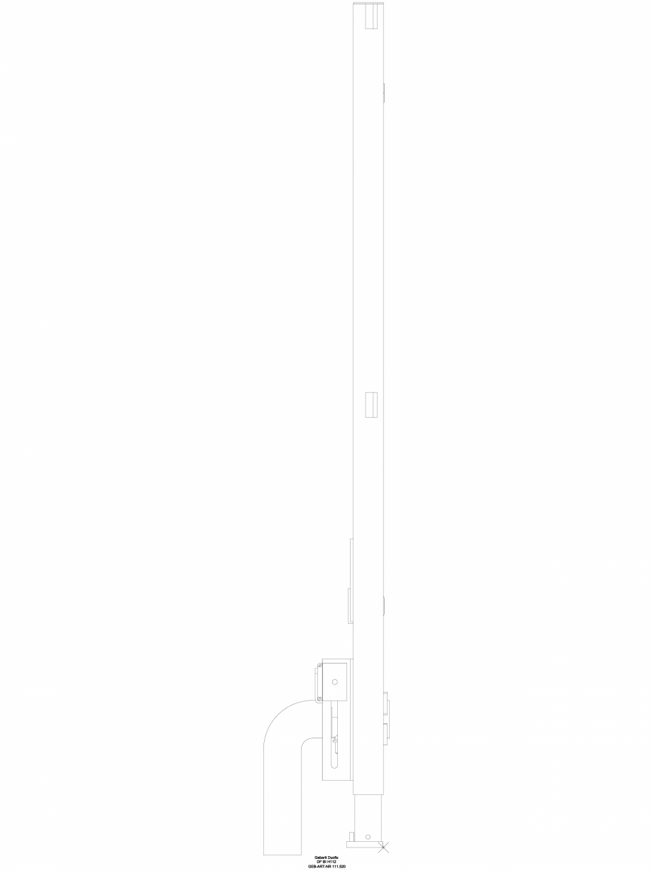 Pagina 1-CAD-DWG Element de instalare Geberit Duofix pentru bideu, 112 cm, universal cod 111.520.00.1_L...
