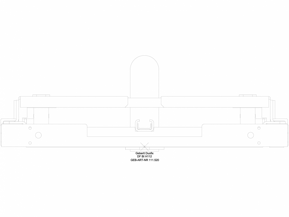 Pagina 1-CAD-DWG Element de instalare Geberit Duofix pentru bideu, 112 cm, universal cod 111.520.00.1_G...
