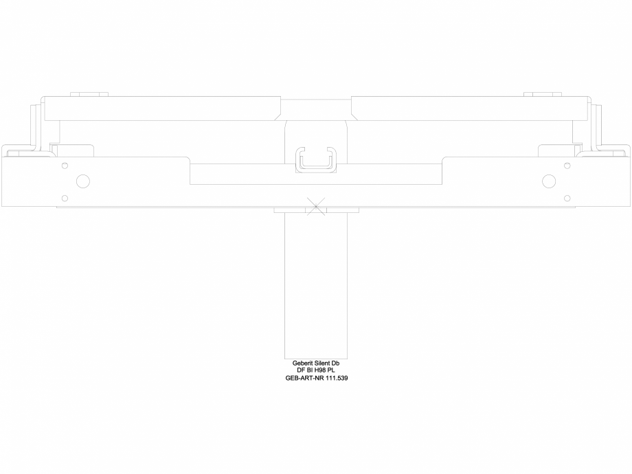 Pagina 1-CAD-DWG Element de instalare Geberit Duofix pentru bideu, 98 cm, universal cod 111.539.00.1_G...