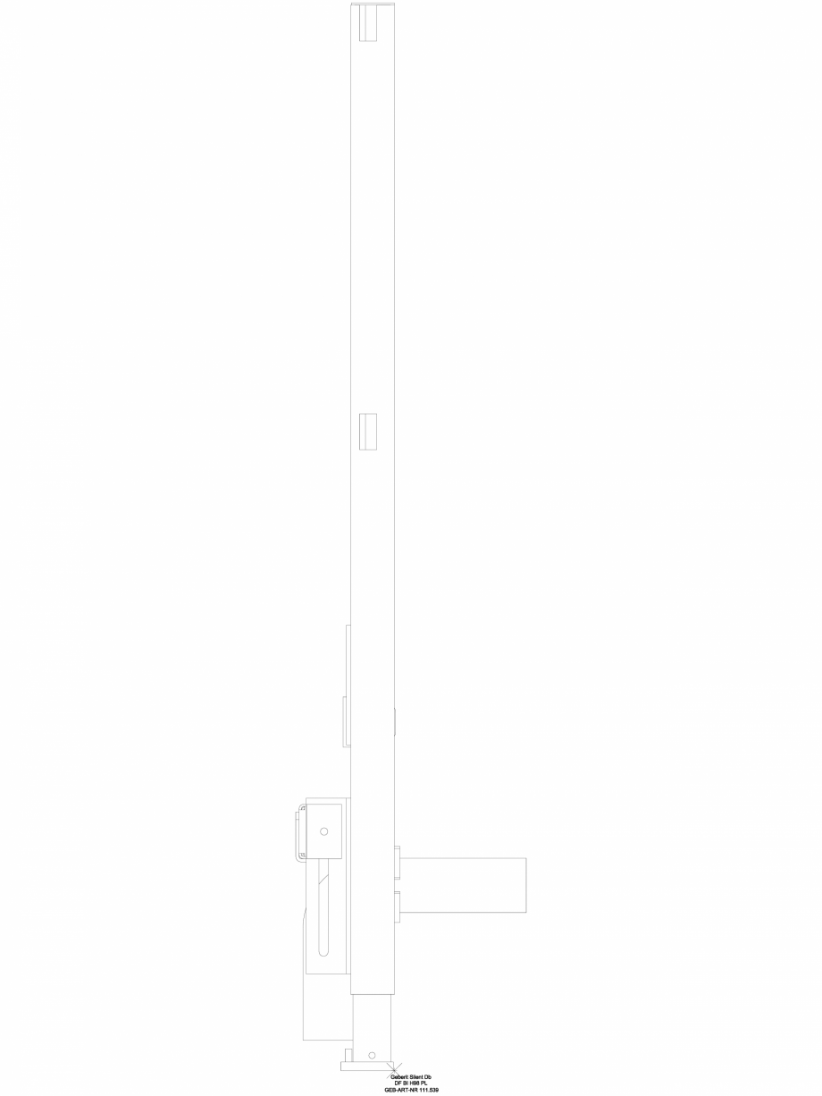 Pagina 1 - CAD-DWG Element de instalare Geberit Duofix pentru bideu, 98 cm, universal cod 111.539.00...