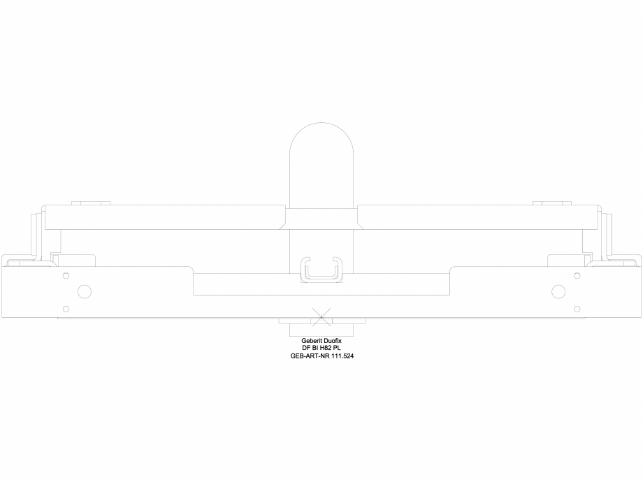 Pagina 1-CAD-DWG Element de instalare Geberit Duofix pentru bideu, 82 cm, universal cod 111.524.00.1_G...
