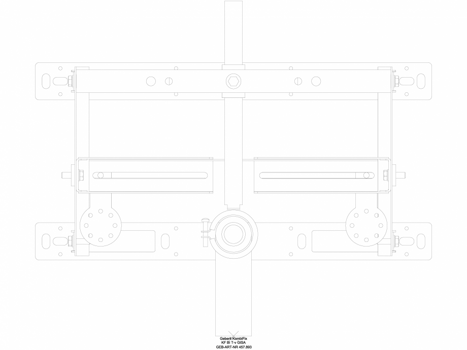 Pagina 1-CAD-DWG Element de instalare Geberit Kombifix pentru bideu, universal cod 457.893.00.1_A GEBERIT...
