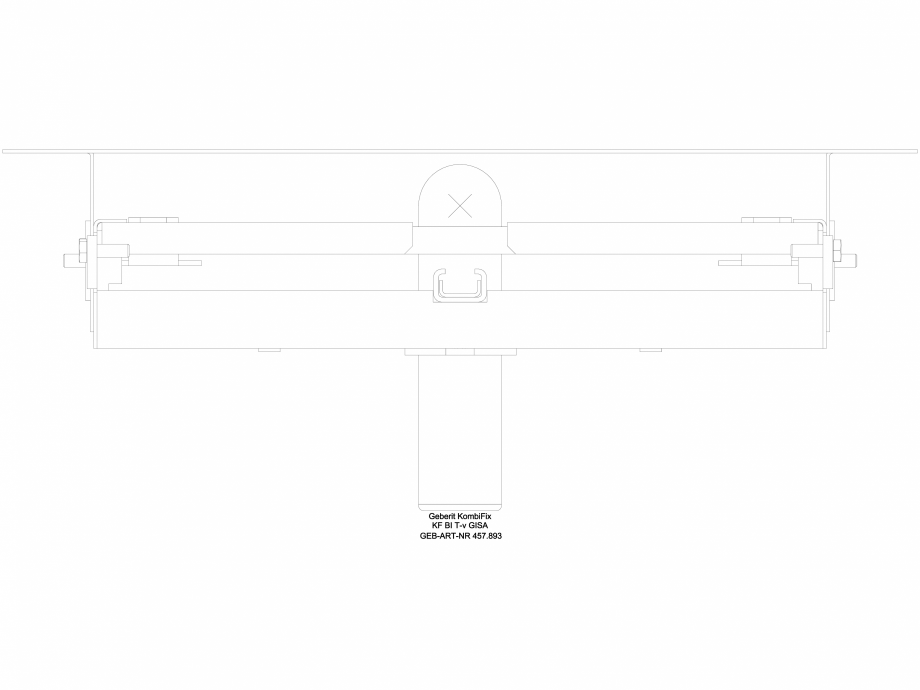 Pagina 1-CAD-DWG Element de instalare Geberit Kombifix pentru bideu, universal cod 457.893.00.1_G GEBERIT...