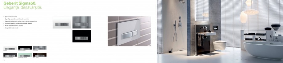 Pagina 8-Clapete de actionare pentru WC Geberit GEBERIT AquaClean Catalog, brosura Romana atingere,
dacă...