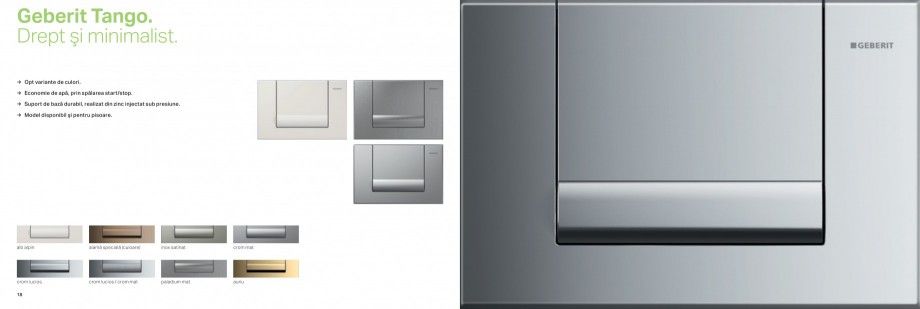 Pagina 10-Clapete de actionare pentru WC Geberit GEBERIT AquaClean Catalog, brosura Romana ni spun că mirosul...