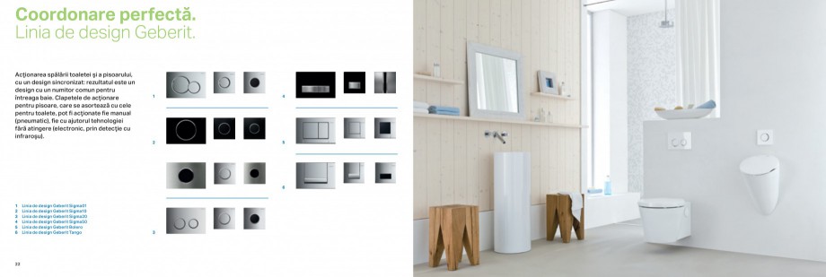 Pagina 12-Clapete de actionare pentru WC Geberit GEBERIT AquaClean Catalog, brosura Romana mecanică a...