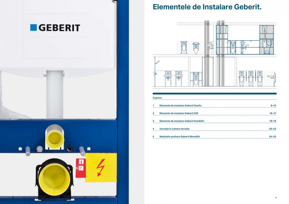 Pagina 3 - Elemente de instalare Geberit GEBERIT Duofix, Kombifix, Monolith Catalog, brosura Romana ...