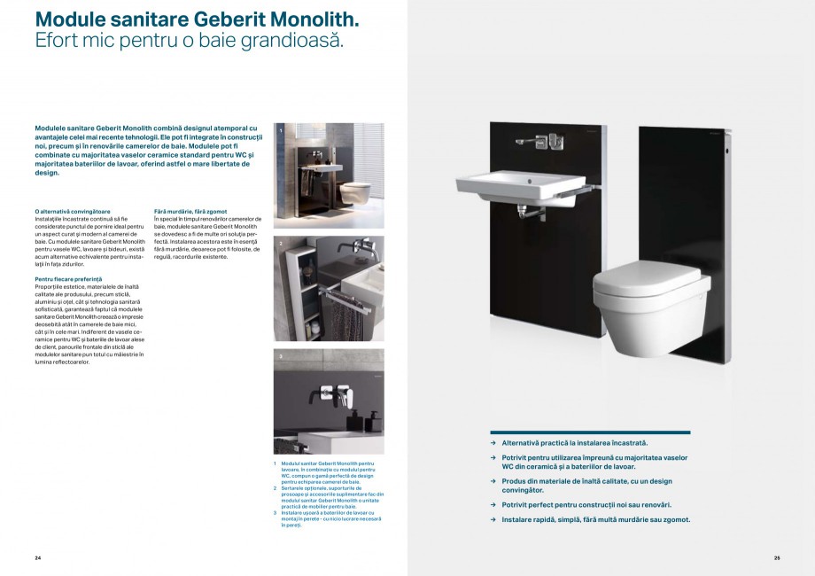 Pagina 13 - Elemente de instalare Geberit GEBERIT Duofix, Kombifix, Monolith Catalog, brosura Romana...