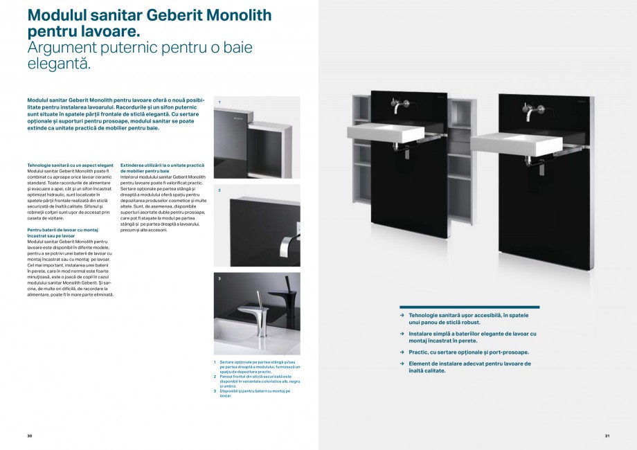 Pagina 16 - Elemente de instalare Geberit GEBERIT Duofix, Kombifix, Monolith Catalog, brosura Romana...