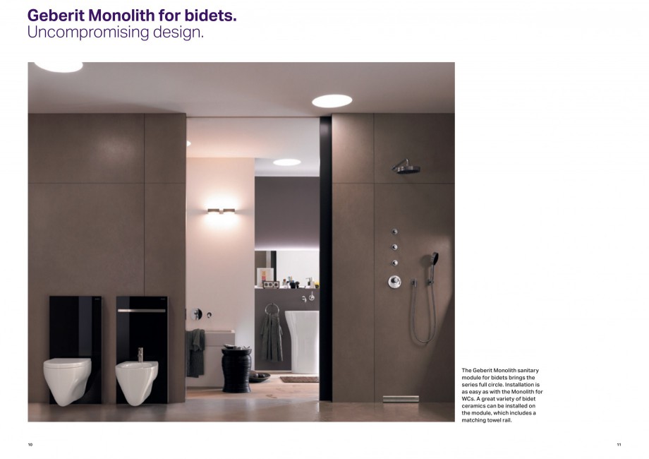 Pagina 6 - Modul sanitar pentru WC Geberit GEBERIT Monolith Catalog, brosura Engleza awer

white	131...