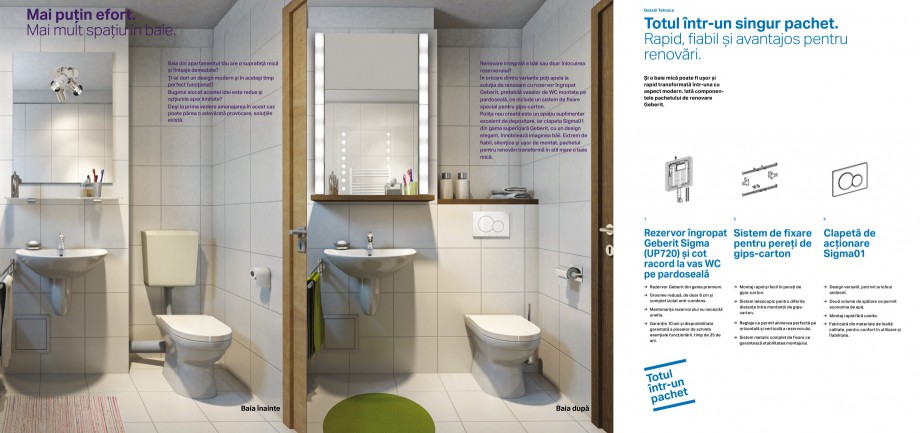 Pagina 2-Pachet de renovare cu rezervor ingropat Geberit GEBERIT Duofix Catalog, brosura Romana .

Pachet de...