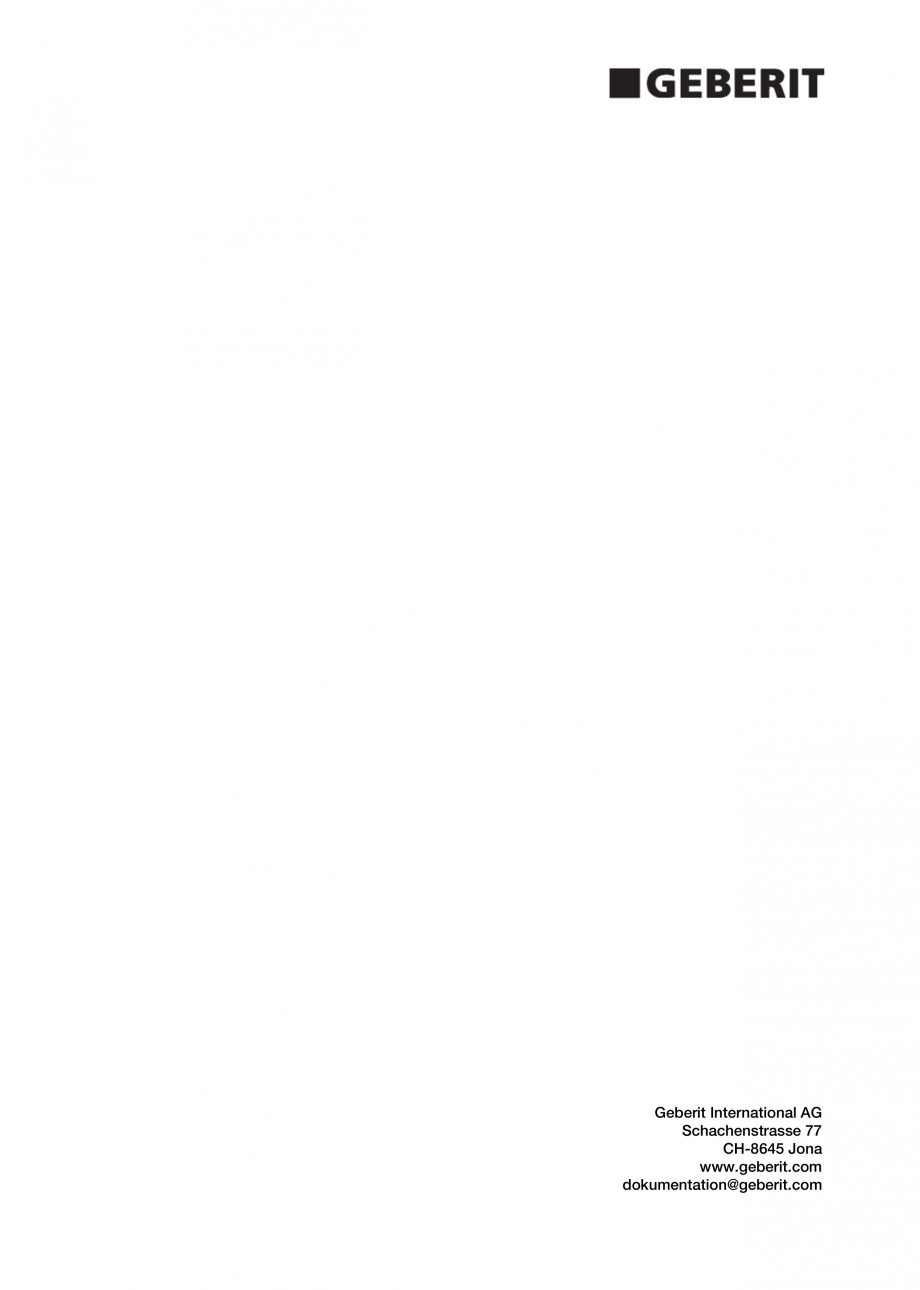 Pagina 44-Vas WC cu functie de bideu 4000 GEBERIT AquaClean Instructiuni montaj, utilizare Germana, Engleza,...