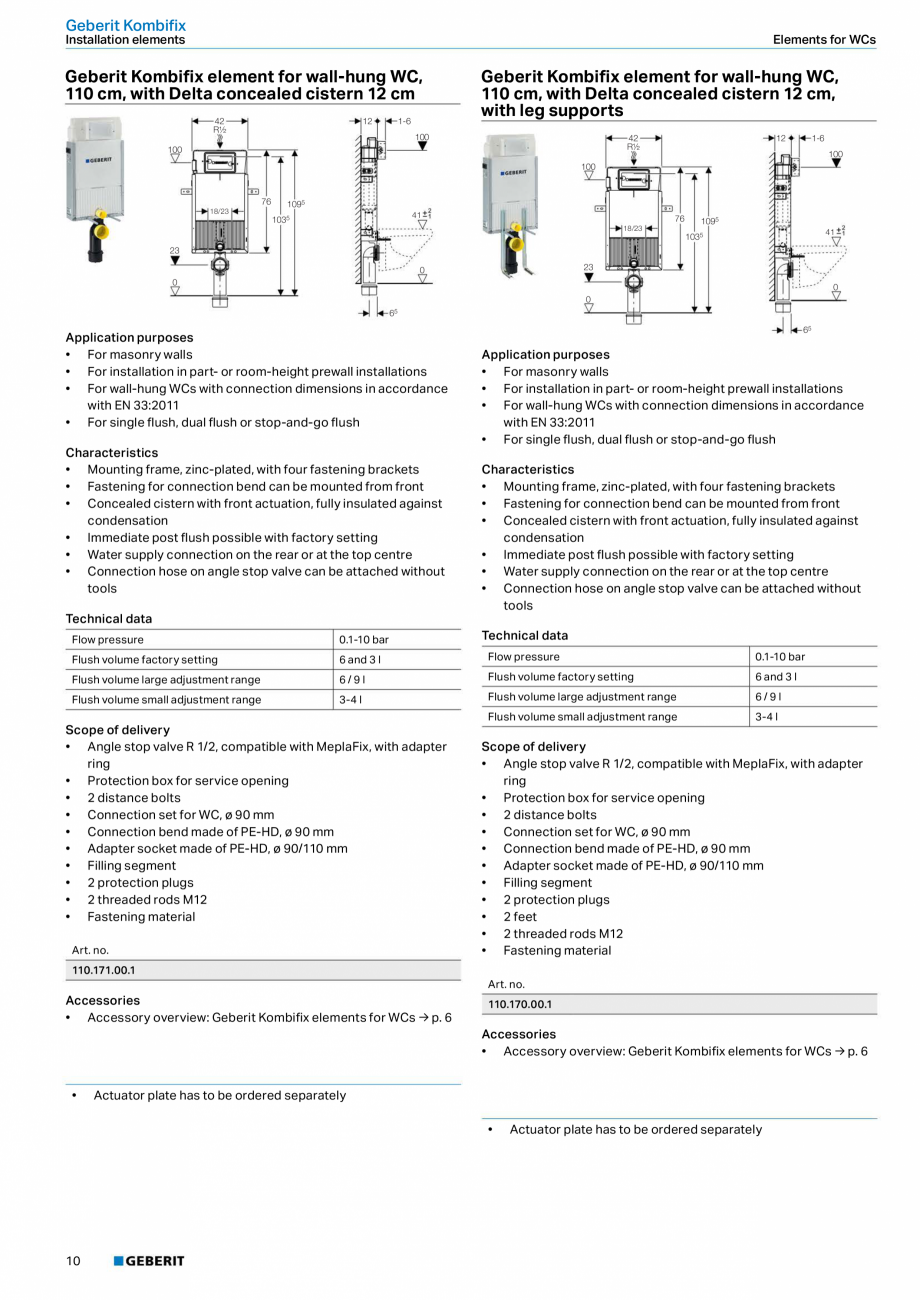 Pagina 10-Sisteme sanitare Geberit 2015-2016 GEBERIT AquaClean Catalog, brosura Engleza ush volume small

3l

...