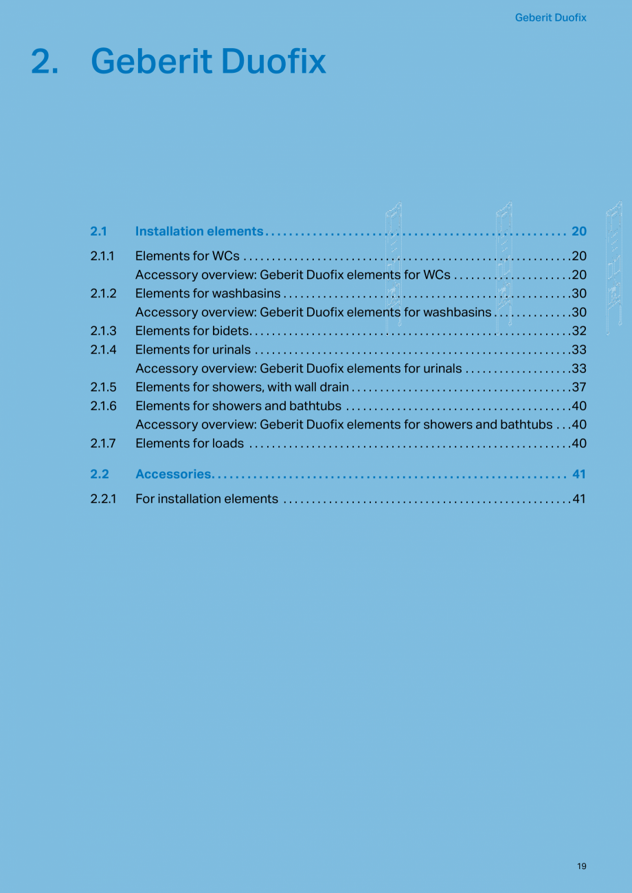 Pagina 19-Sisteme sanitare Geberit 2015-2016 GEBERIT AquaClean Catalog, brosura Engleza it Kombifix elements...