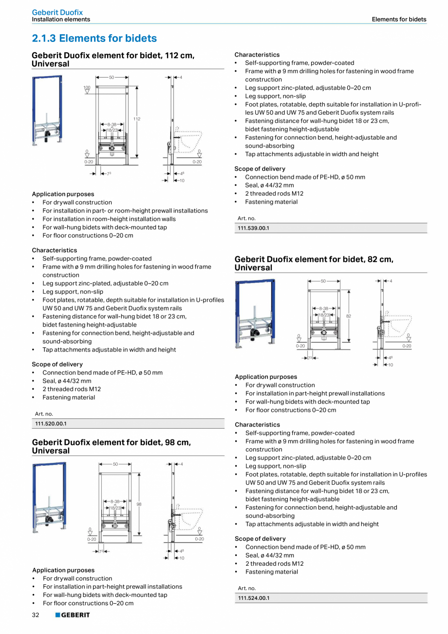 Pagina 32-Sisteme sanitare Geberit 2015-2016 GEBERIT AquaClean Catalog, brosura Engleza uction
111.726.00.1...