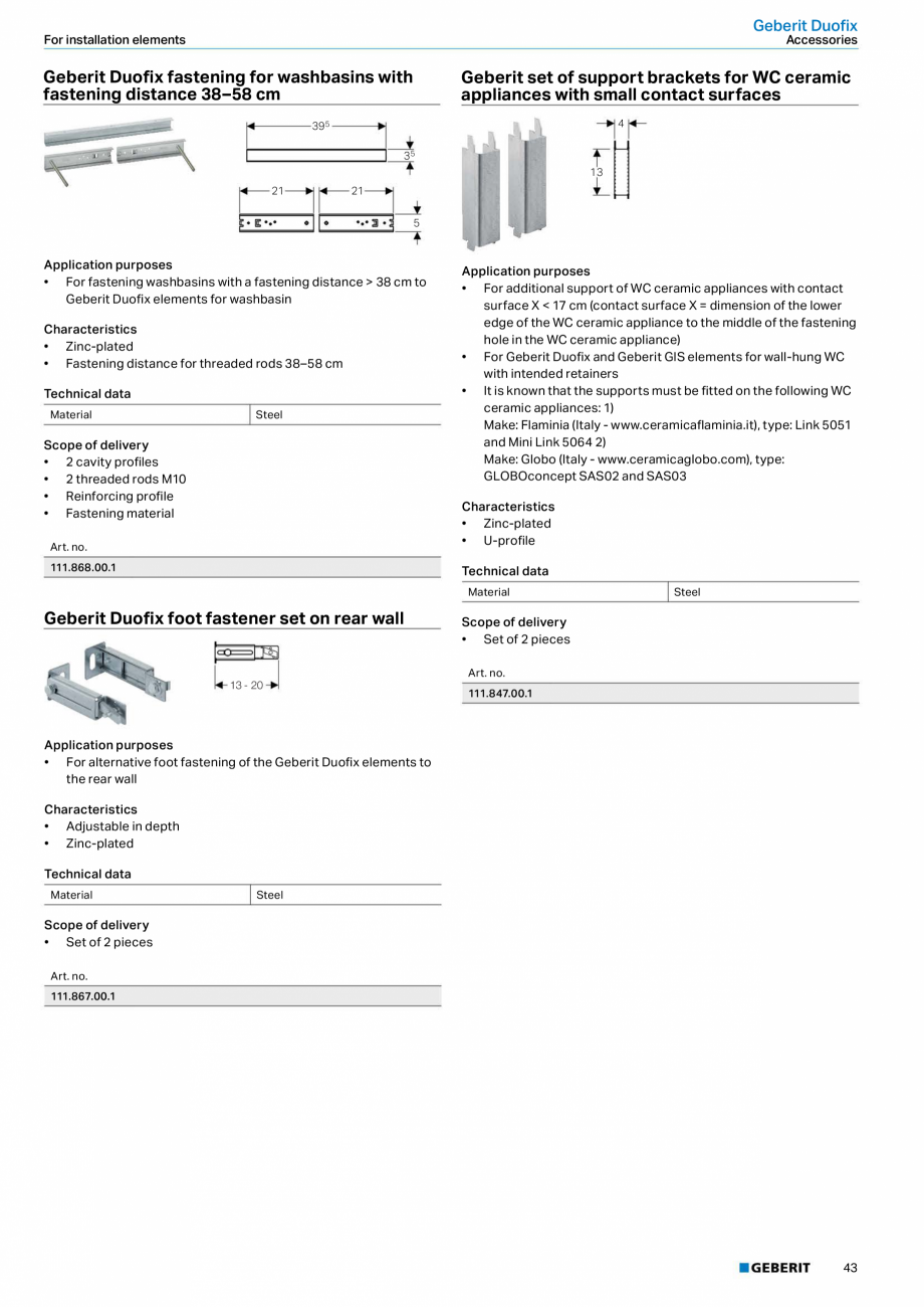 Pagina 43-Sisteme sanitare Geberit 2015-2016 GEBERIT AquaClean Catalog, brosura Engleza ry overview: Geberit...