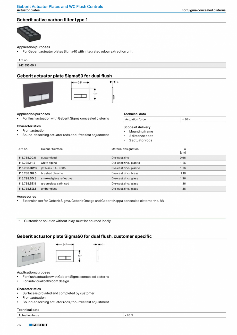Pagina 76-Sisteme sanitare Geberit 2015-2016 GEBERIT AquaClean Catalog, brosura Engleza . 41
0

0
0-20
73

48
...
