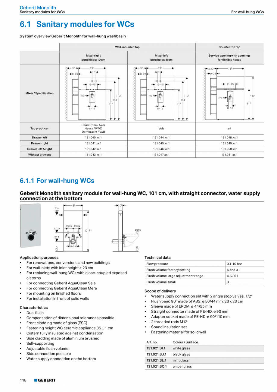 Pagina 118-Sisteme sanitare Geberit 2015-2016 GEBERIT AquaClean Catalog, brosura Engleza  compatible with...