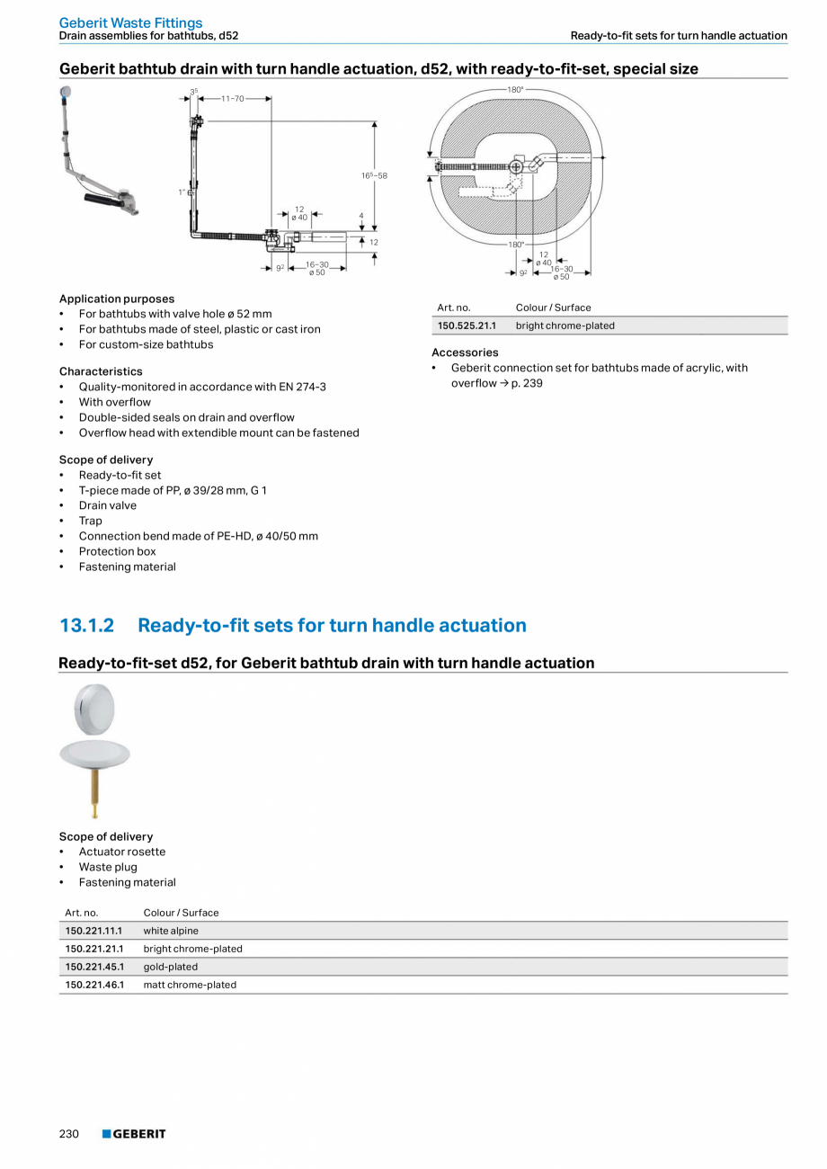 Pagina 230 - Sisteme sanitare Geberit 2015-2016 GEBERIT Kombifix, Duofix, DuoFresh, Monolith,...