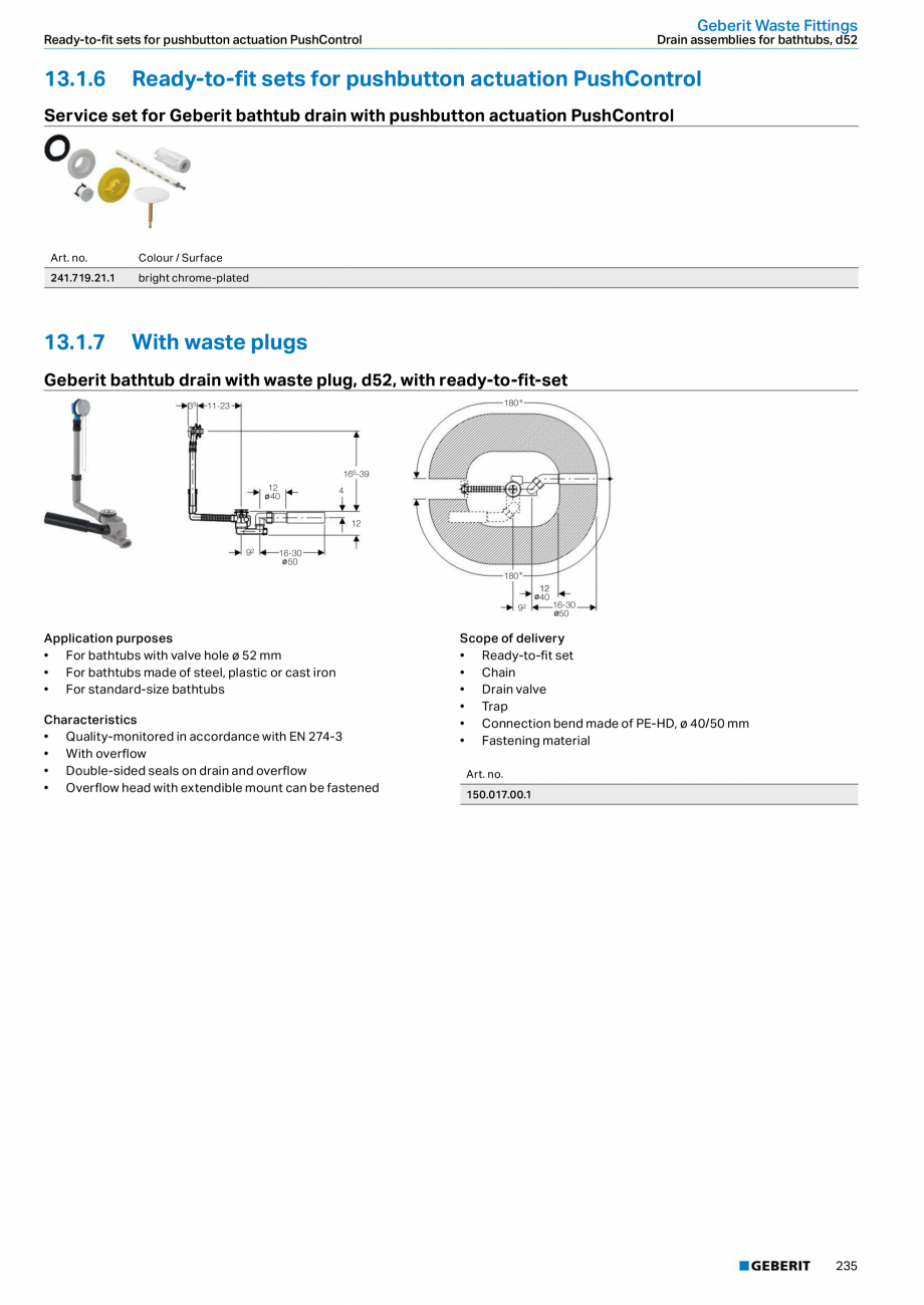 Pagina 235-Sisteme sanitare Geberit 2015-2016 GEBERIT AquaClean Catalog, brosura Engleza 
• Side connection...