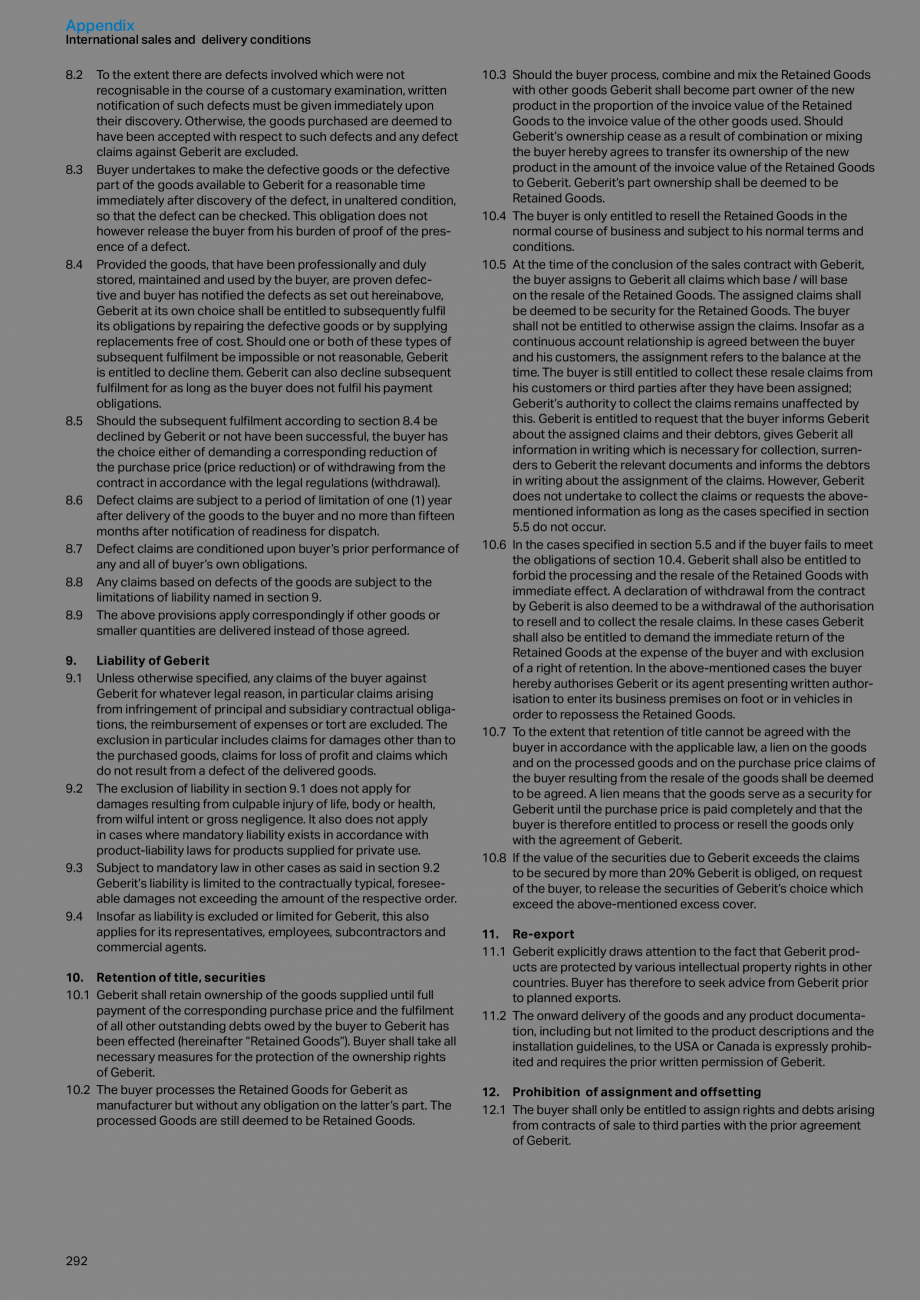 Pagina 292-Sisteme sanitare Geberit 2015-2016 GEBERIT AquaClean Catalog, brosura Engleza ve Systems
Fill valves...