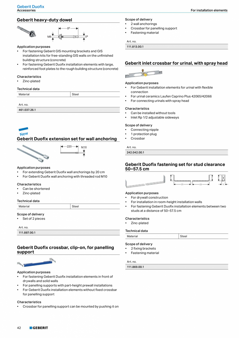 Pagina 24-Sistem de instalare incastrat GEBERIT Duofix Fisa tehnica Engleza th
shut-off

ü

ü

ü

ü

ü
...