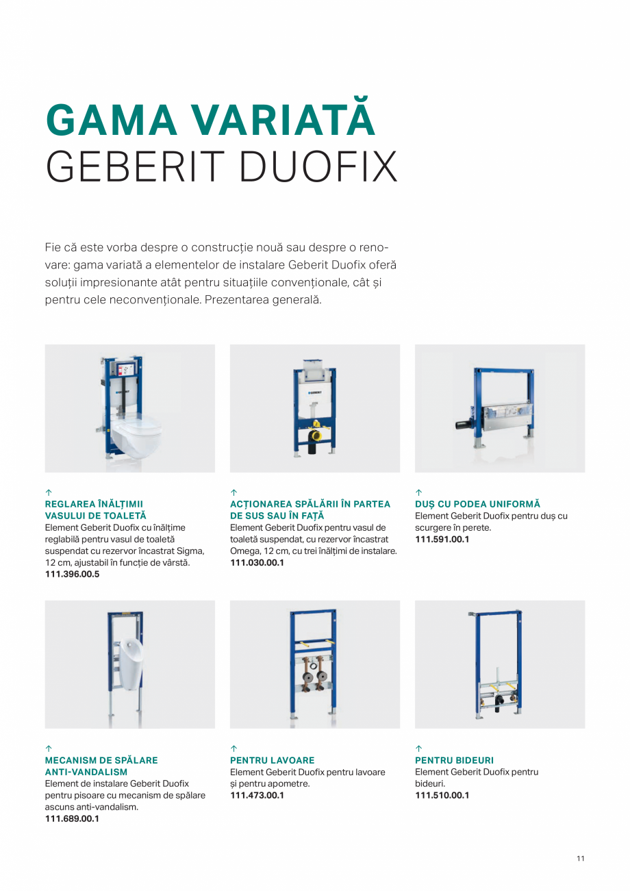 Pagina 11-Geberit -Sisteme de instalare GEBERIT AquaClean Catalog, brosura  izolat
efectiv de clădire.

↑

...
