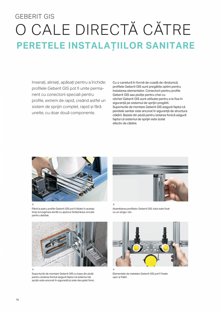 Pagina 18-Geberit -Sisteme de instalare GEBERIT AquaClean Catalog, brosura nte de acționare să fie situate...