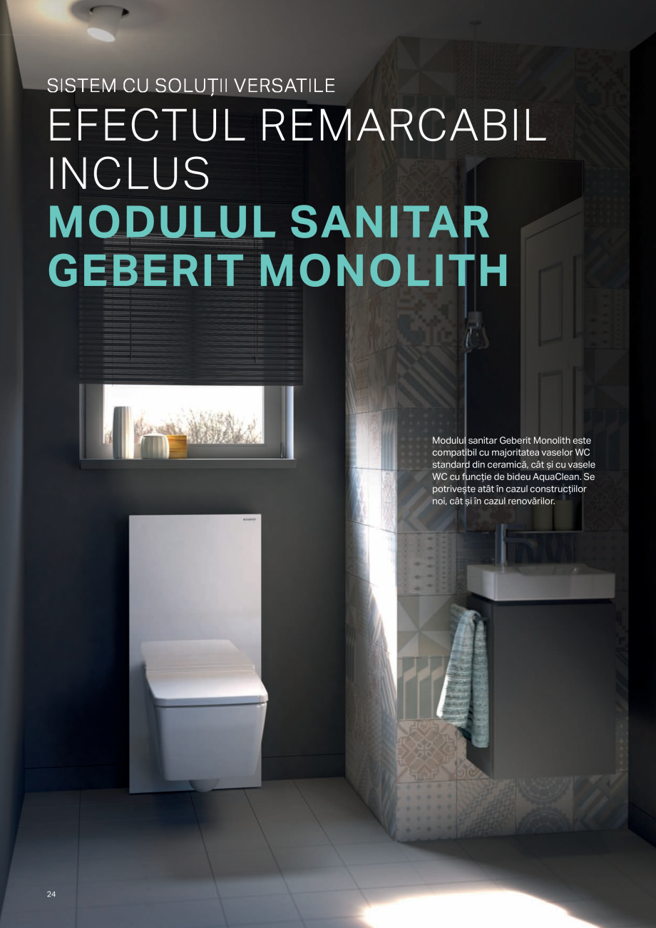 Pagina 24-Geberit -Sisteme de instalare GEBERIT AquaClean Catalog, brosura neumatic
• Electronic
•...