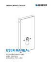 Manualul utilizatorului pentru modulul sanitar Monolith Plus GEBERIT - 