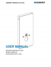 Manualul utilizatorului pentru modulul sanitar Monolith Plus