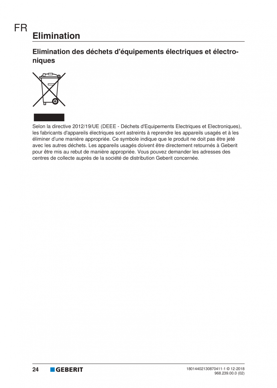 Pagina 20-Manualul utilizatorului pentru modulul sanitar Monolith Plus GEBERIT Instructiuni montaj, utilizare ...