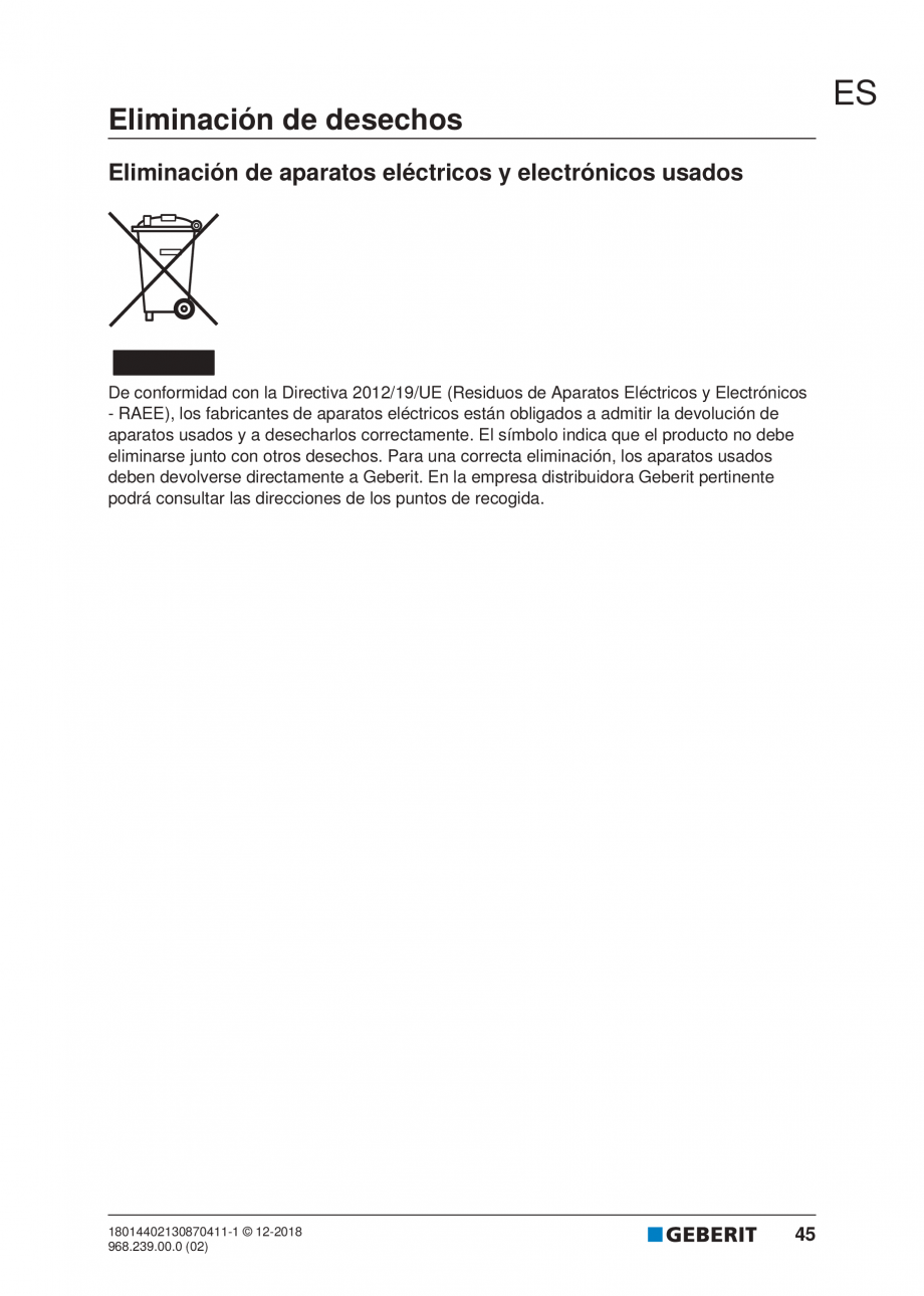 Pagina 41-Manualul utilizatorului pentru modulul sanitar Monolith Plus GEBERIT Instructiuni montaj, utilizare ...