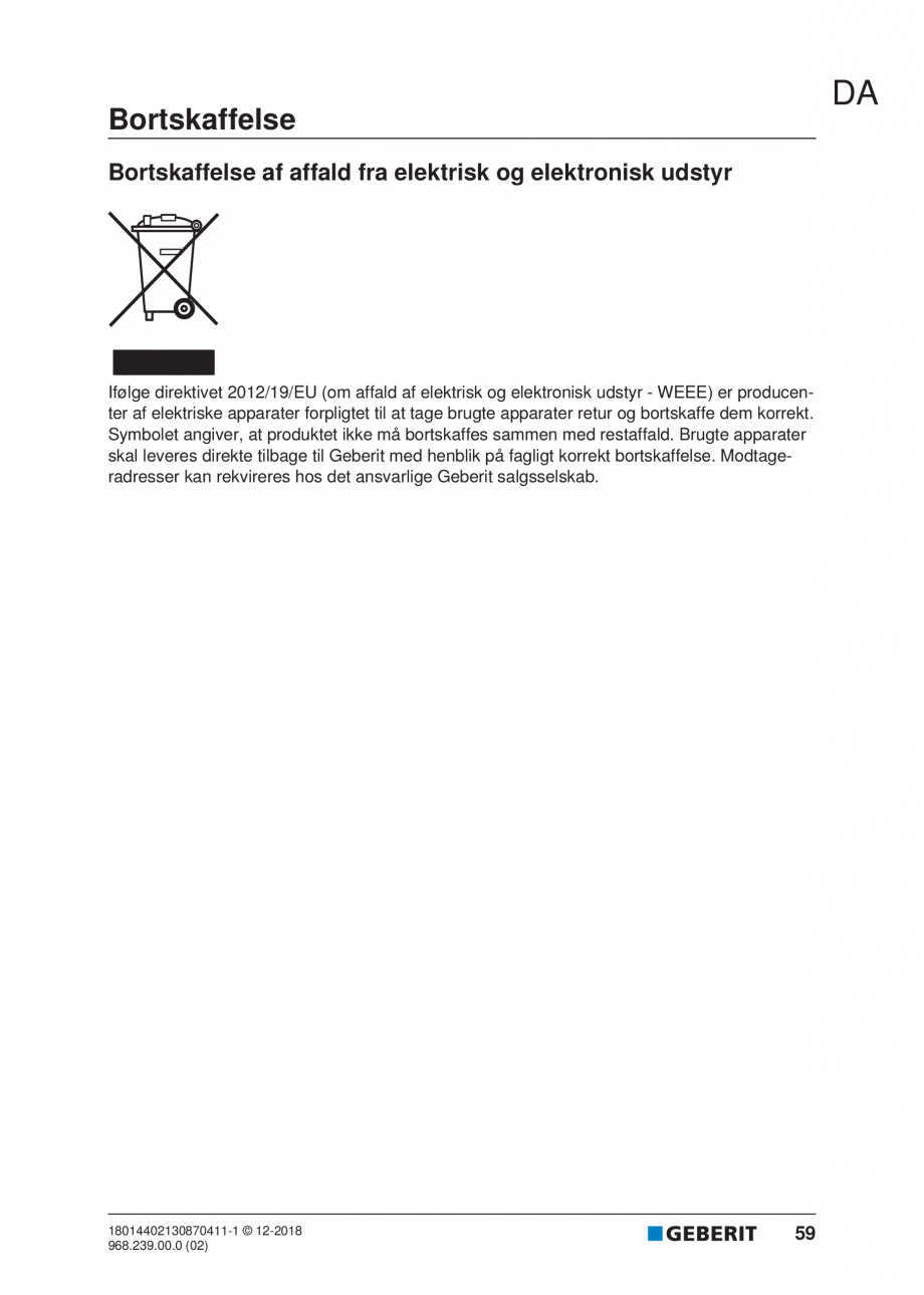 Pagina 55-Manualul utilizatorului pentru modulul sanitar Monolith Plus GEBERIT Instructiuni montaj, utilizare ...