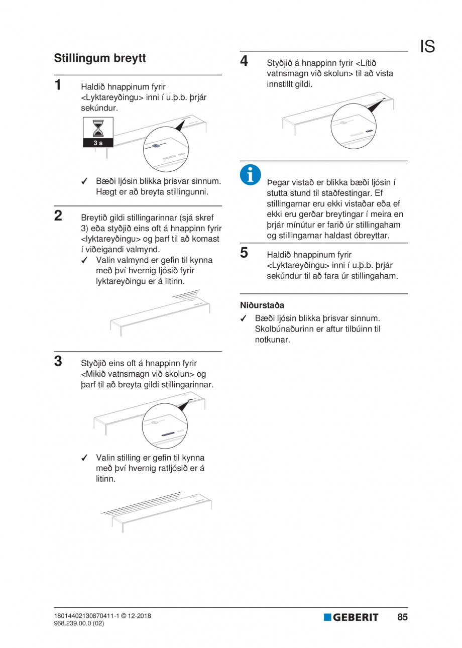 Pagina 81-Manualul utilizatorului pentru modulul sanitar Monolith Plus GEBERIT Instructiuni montaj, utilizare ...