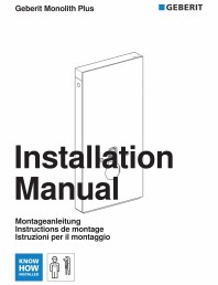 Instructiuni de instalare pentru modulul sanitar Monolith Plus