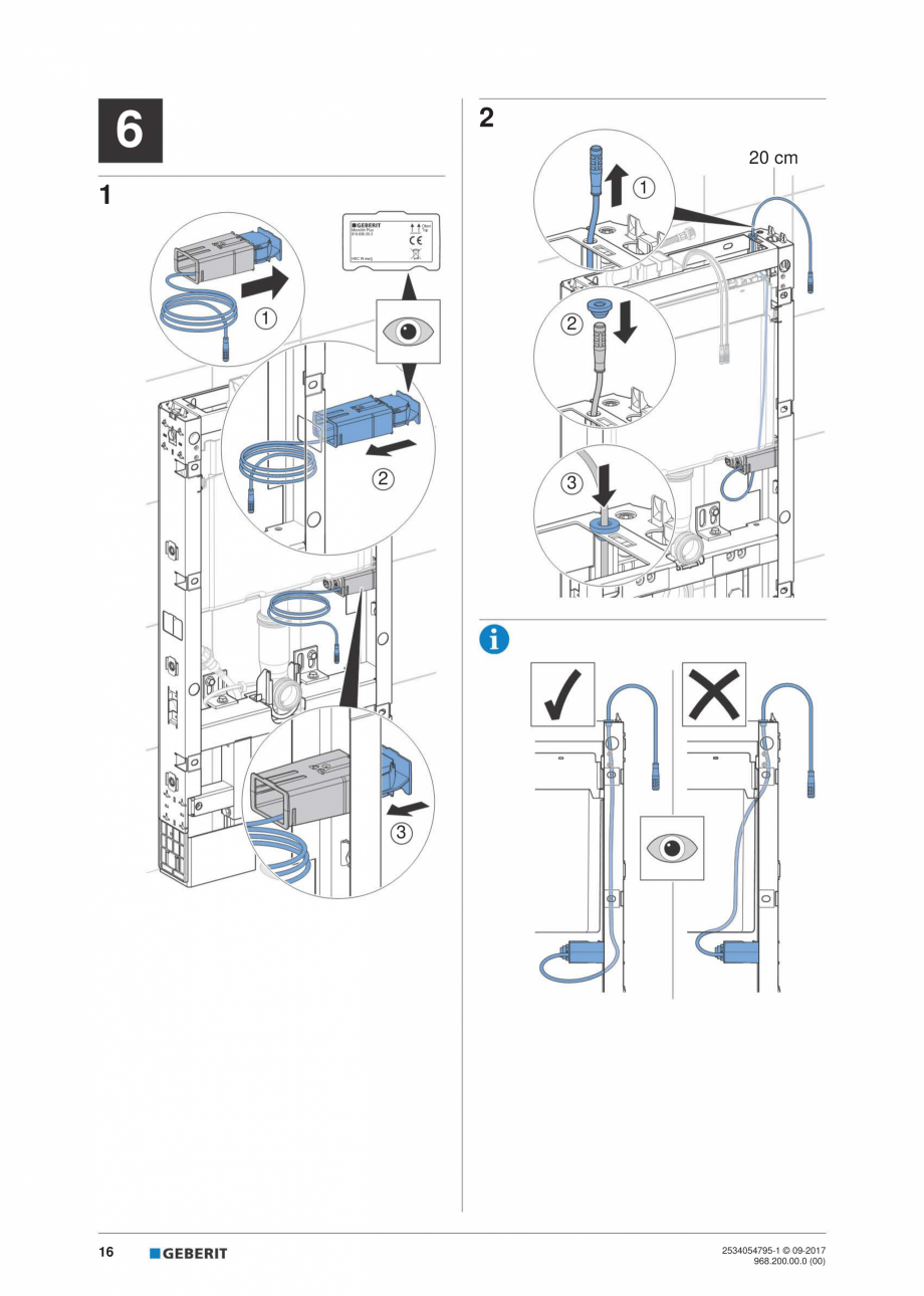 Pagina 16-Instructiuni de instalare pentru modulul sanitar Monolith Plus GEBERIT Instructiuni montaj,...
