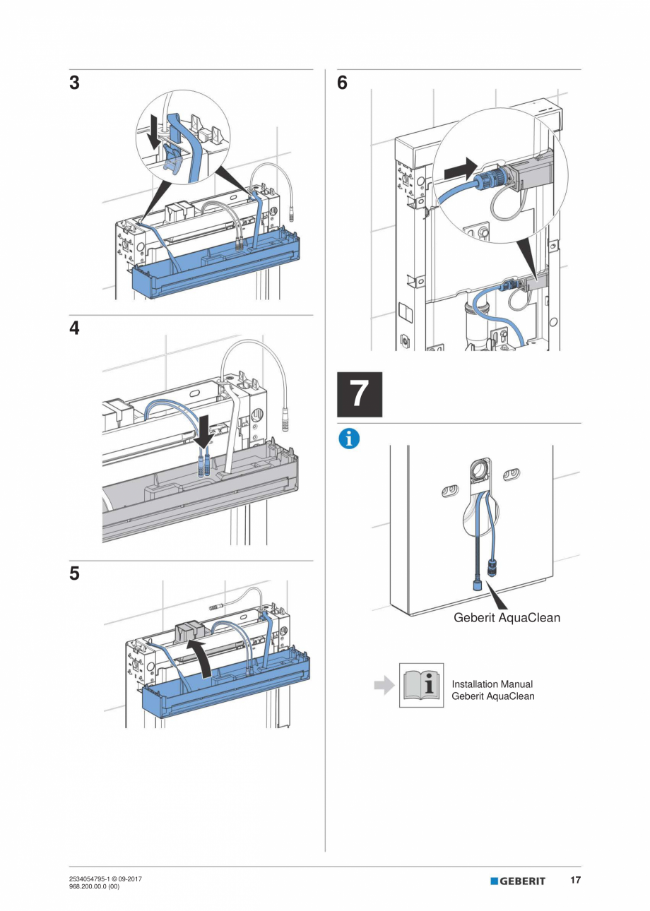 Pagina 17-Instructiuni de instalare pentru modulul sanitar Monolith Plus GEBERIT Instructiuni montaj,...