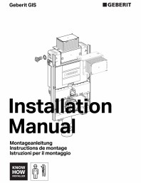 Instructiuni de montaj pentru elementul de instalare Geberit GIS, pentru WC suspendat