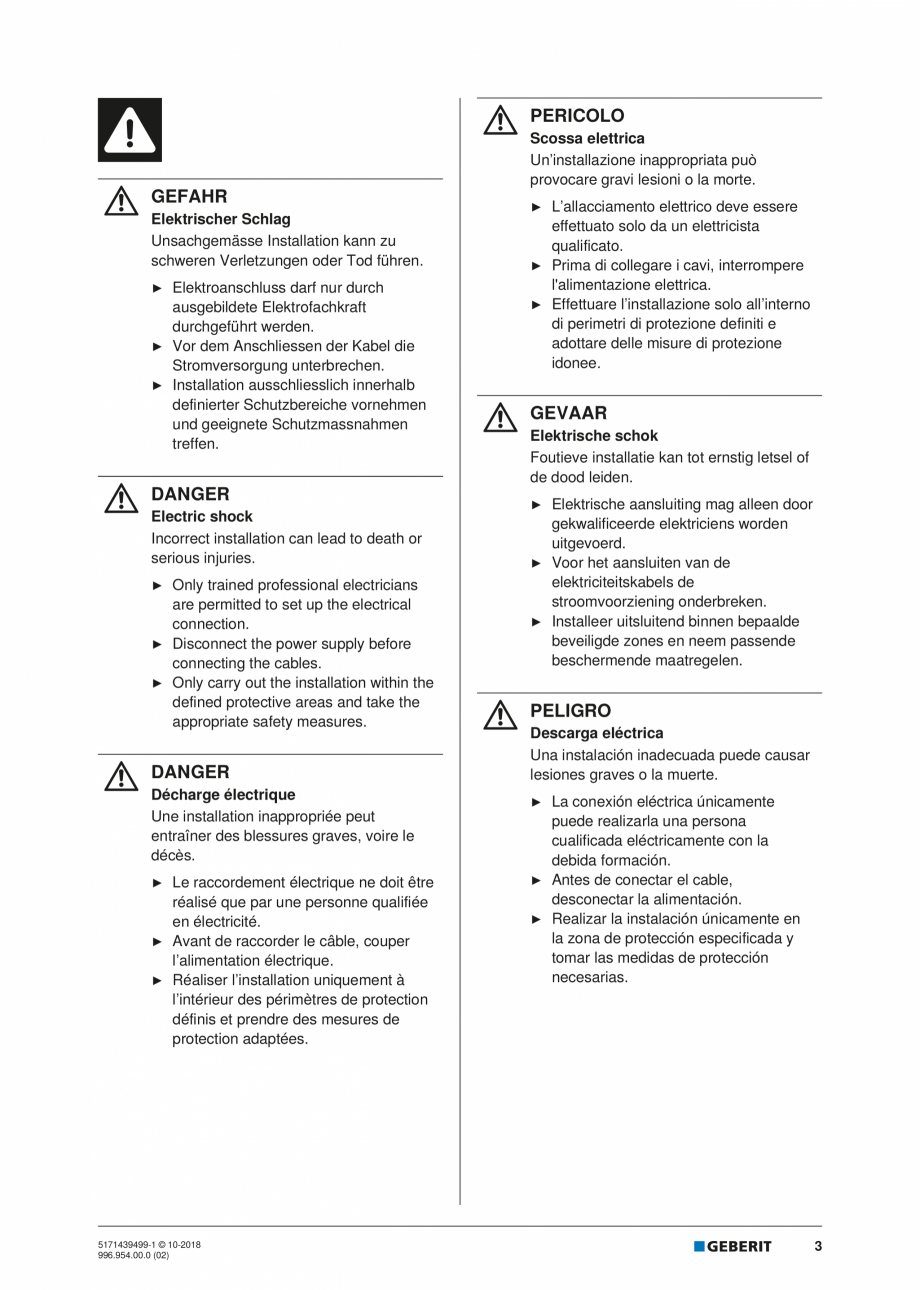 Pagina 3-Manual de instalare pentru elementul  Geberit GIS pentru pisoar   GEBERIT Instructiuni montaj,...