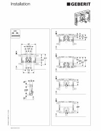 Instructiuni de montaj pentru elementul de instalare Geberit Kombifix pentru bideu