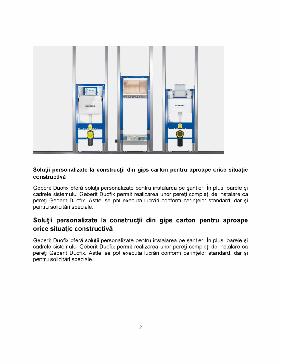 Pagina 2-Talentul universal pentru constructii cu pereti din gips carton - prezentarea sistemului Geberit...