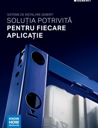Sisteme de instalare Geberit - solutia potrivita pentru fiecare aplicatie