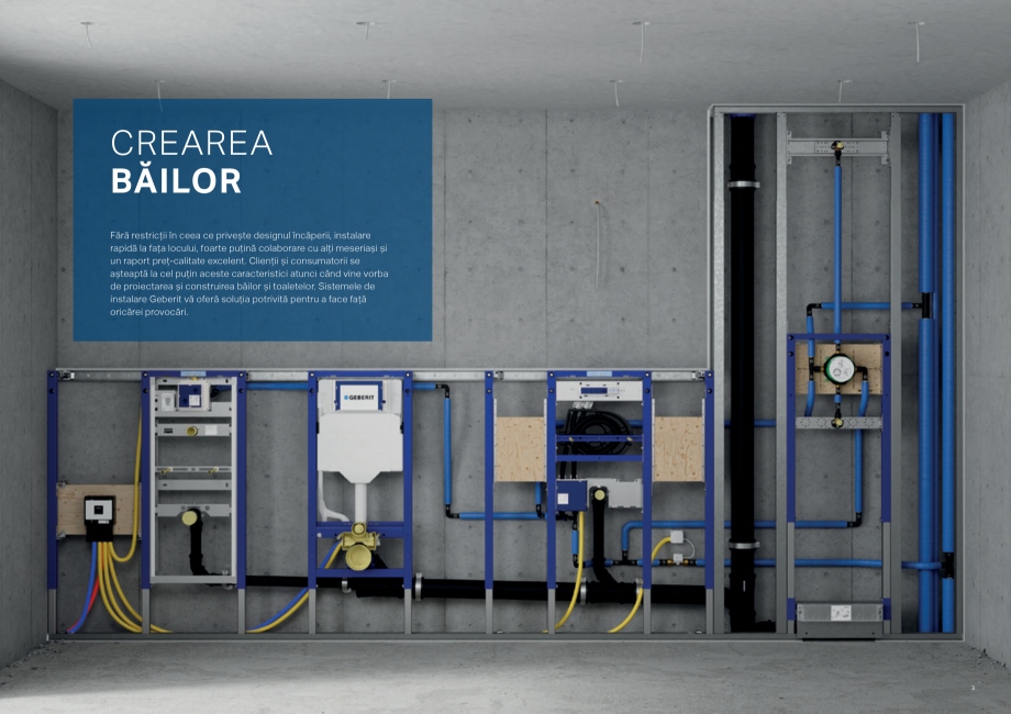 Pagina 2-Sisteme de instalare Geberit - solutia potrivita pentru fiecare aplicatie GEBERIT Catalog, brosura...