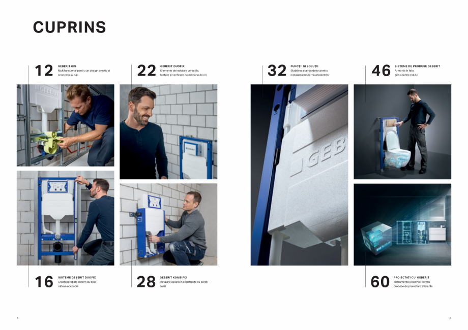 Pagina 3-Sisteme de instalare Geberit - solutia potrivita pentru fiecare aplicatie GEBERIT Catalog, brosura...