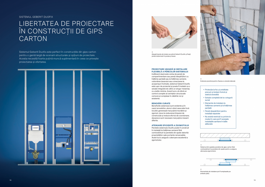 Pagina 10-Sisteme de instalare Geberit - solutia potrivita pentru fiecare aplicatie GEBERIT Catalog, brosura...