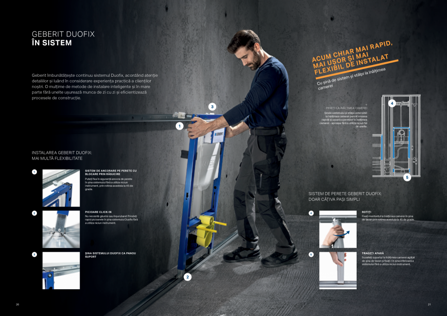 Pagina 11-Sisteme de instalare Geberit - solutia potrivita pentru fiecare aplicatie GEBERIT Catalog, brosura...